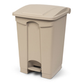 Toter 12 gal Trash Cans, Beige SOF12